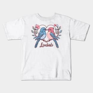 lovebirds lover Kids T-Shirt